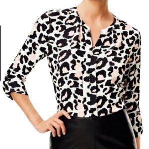 Talbots Blouse - Leopard Tunic